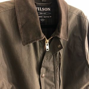 Filson Cover Cloth Mile Marker Waxed Cotton Coat